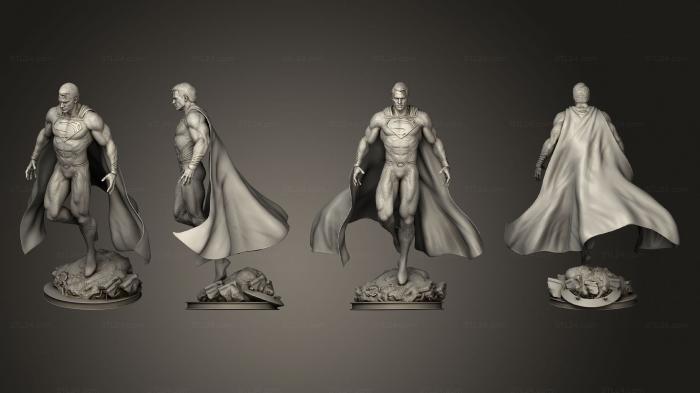 Figurines heroes, monsters and demons (Man of steel, STKM_6510) 3D models for cnc