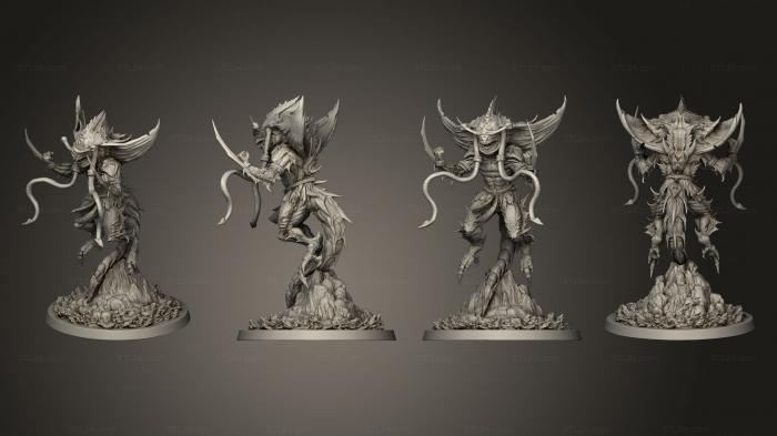 Figurines heroes, monsters and demons (Maori Mythos Punga base, STKM_6543) 3D models for cnc