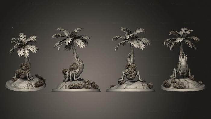 Figurines heroes, monsters and demons (Maori Mythos Tipua Coconut Tree, STKM_6547) 3D models for cnc