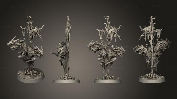 Figurines heroes, monsters and demons (Mardok Bringer Of The Devouring Winter Base, STKM_6553) 3D models for cnc