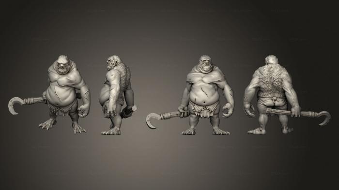 Figurines heroes, monsters and demons (marsh pose 1, STKM_6560) 3D models for cnc
