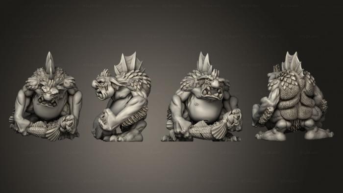 Figurines heroes, monsters and demons (Marsh Trolls Duncan Shadow pose 3, STKM_6564) 3D models for cnc