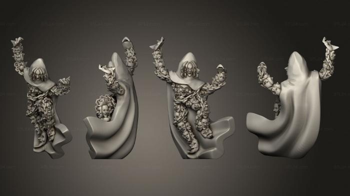 Figurines heroes, monsters and demons (Masks Golem no Base, STKM_6568) 3D models for cnc