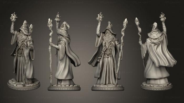 Figurines heroes, monsters and demons (Masters Of Dungeons Quest Solon wizard, STKM_6572) 3D models for cnc