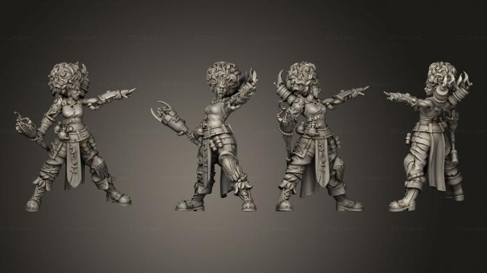 Figurines heroes, monsters and demons (Mech Sorceress B, STKM_6580) 3D models for cnc