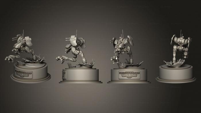 Figurines heroes, monsters and demons (Mech Warrior Online Locust Statue, STKM_6581) 3D models for cnc