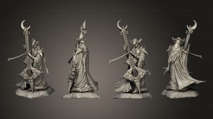 Figurines heroes, monsters and demons (Merindel Silvercloud Moontouched bard, STKM_6598) 3D models for cnc