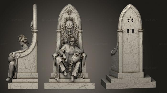 Статуэтки герои, монстры и демоны (Мессия Песочный Человек, STKM_6609) 3D модель для ЧПУ станка