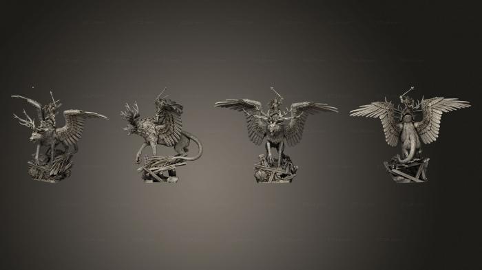 Статуэтки герои, монстры и демоны (Королева Мисмерии Мерсии, STKM_6634) 3D модель для ЧПУ станка