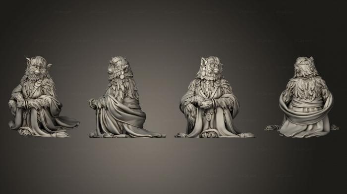 Figurines heroes, monsters and demons (Monkey Concubine 75, STKM_6640) 3D models for cnc