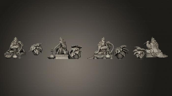 Статуэтки герои, монстры и демоны (Король обезьян 32, STKM_6642) 3D модель для ЧПУ станка