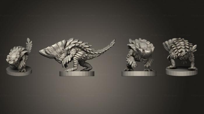 Figurines heroes, monsters and demons (Monster Hunter World Barroth Headbutt, STKM_6653) 3D models for cnc