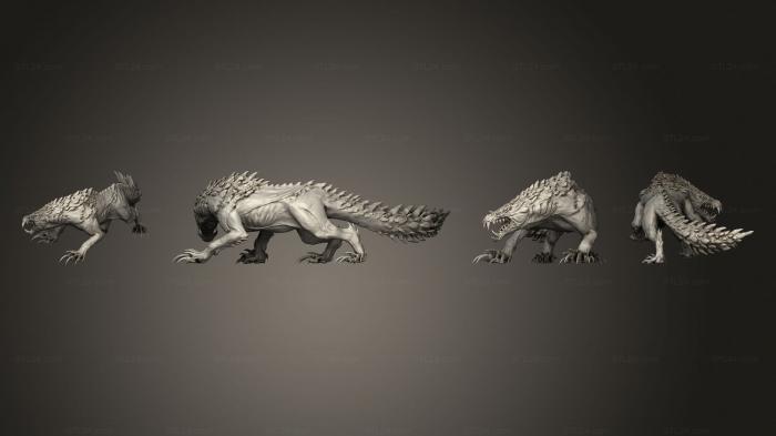 Figurines heroes, monsters and demons (Monster Hunter World MHW Odogo II, STKM_6668) 3D models for cnc