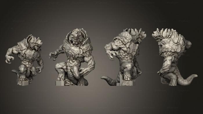 Figurines heroes, monsters and demons (Monsters 01, STKM_6676) 3D models for cnc