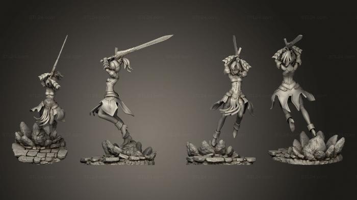 Figurines heroes, monsters and demons (Mordred 01, STKM_6695) 3D models for cnc