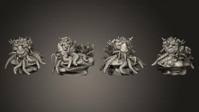 Figurines heroes, monsters and demons (Morkoth Coral Large, STKM_6699) 3D models for cnc