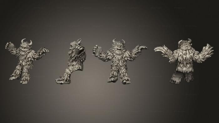 Статуэтки герои, монстры и демоны (Мороз И Снежок, STKM_6703) 3D модель для ЧПУ станка
