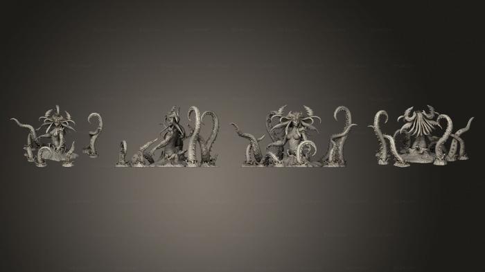 Статуэтки герои, монстры и демоны (Мать Гидра Огромная v 3, STKM_6716) 3D модель для ЧПУ станка
