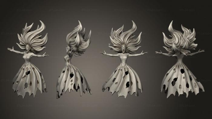 Figurines heroes, monsters and demons (Mouncry Banshee ghost modular, STKM_6722) 3D models for cnc