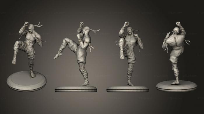 Figurines heroes, monsters and demons (muay thai lee sin league of legends, STKM_6750) 3D models for cnc