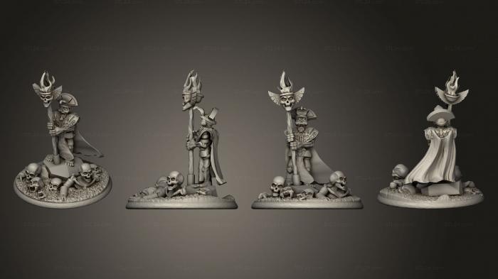 Figurines heroes, monsters and demons (Mummy Mage, STKM_6753) 3D models for cnc