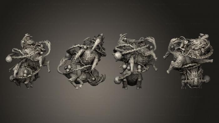 Статуэтки герои, монстры и демоны (Свинья-калека, STKM_6762) 3D модель для ЧПУ станка