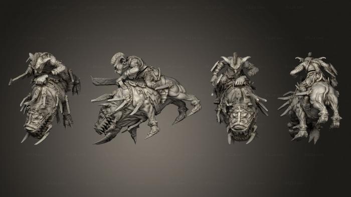 Статуэтки герои, монстры и демоны (Минер Аугольфда Тредзл Маунтедон Гракус, STKM_6766) 3D модель для ЧПУ станка