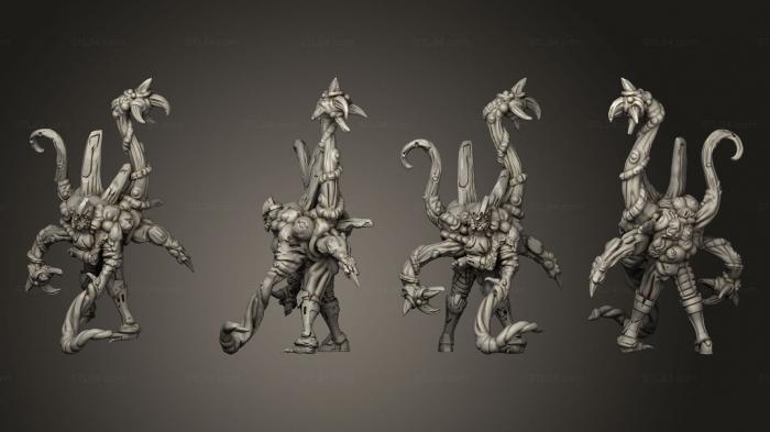 Статуэтки герои, монстры и демоны (Небула Рез Ии Коррумпированных Солдат Б, STKM_6797) 3D модель для ЧПУ станка