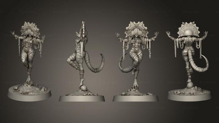 Figurines heroes, monsters and demons (Necahual Arisen Celestial Mistress, STKM_6806) 3D models for cnc