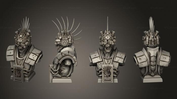 Figurines heroes, monsters and demons (NECRO PUNK, STKM_6807) 3D models for cnc