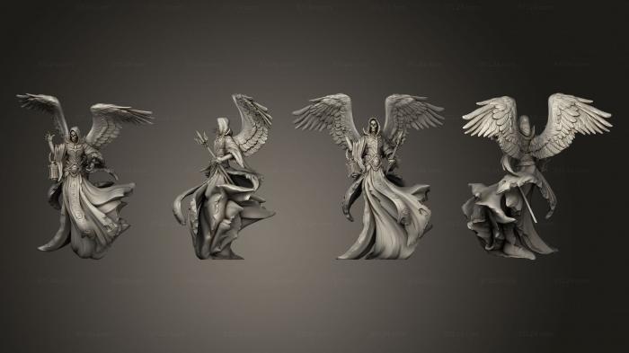 Статуэтки герои, монстры и демоны (Заклинатель некромантов V 4, STKM_6813) 3D модель для ЧПУ станка