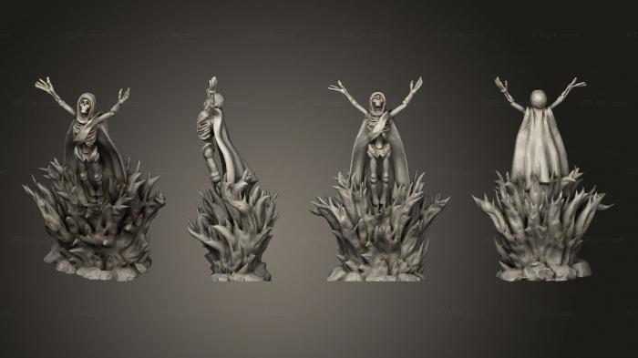 Figurines heroes, monsters and demons (Necromancien Necromancer, STKM_6820) 3D models for cnc