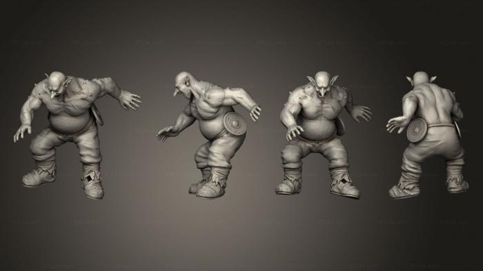 Статуэтки герои, монстры и демоны (Фигурки Неко Хоб Гоблин, STKM_6825) 3D модель для ЧПУ станка