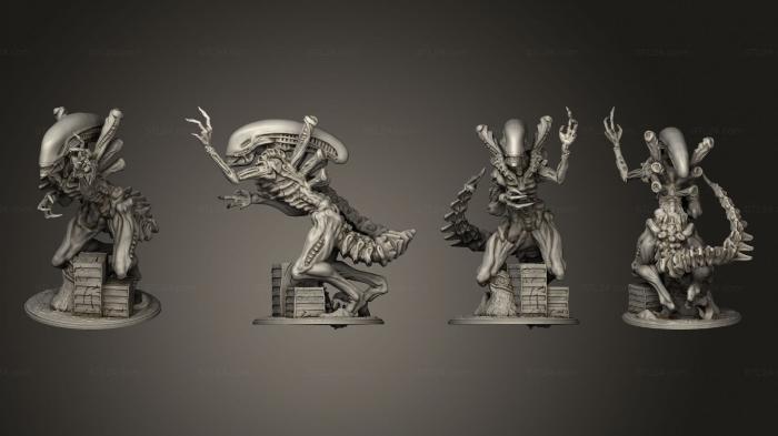 Статуэтки герои, монстры и демоны (Взрослый враг 2, STKM_6829) 3D модель для ЧПУ станка