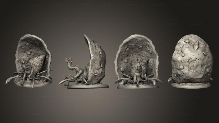 Figurines heroes, monsters and demons (Neogi Nest Large, STKM_6841) 3D models for cnc