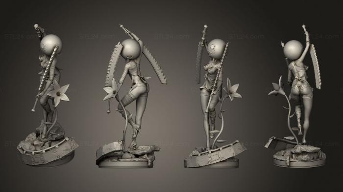 Figurines heroes, monsters and demons (Nier Kaine, STKM_6849) 3D models for cnc