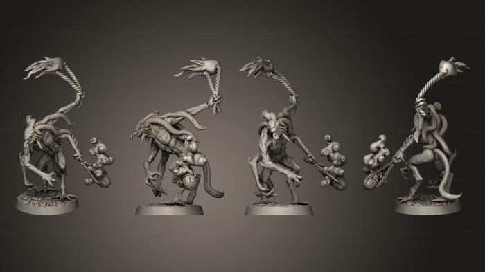 Figurines heroes, monsters and demons (Night terrors 05, STKM_6858) 3D models for cnc