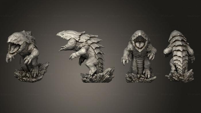 Figurines heroes, monsters and demons (Norse Raiders Bulette Digging Large v 3, STKM_6867) 3D models for cnc