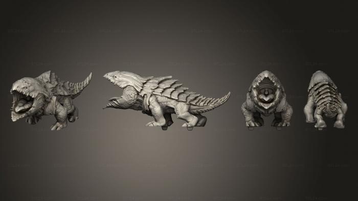 Figurines heroes, monsters and demons (Norse Raiders Bulette Roar Large, STKM_6872) 3D models for cnc