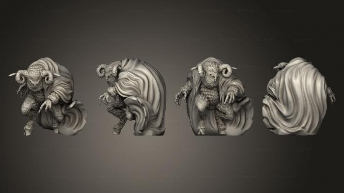 Figurines heroes, monsters and demons (Norse Raiders Owl Goddess Ruins Large, STKM_6886) 3D models for cnc