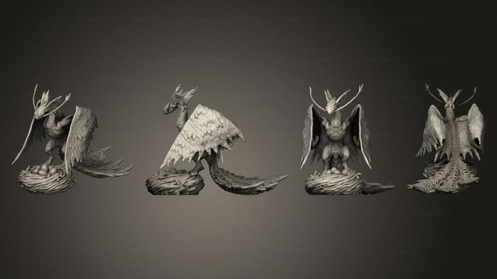 Figurines heroes, monsters and demons (Norse Raiders Snow Wyvern Eggs Large, STKM_6889) 3D models for cnc