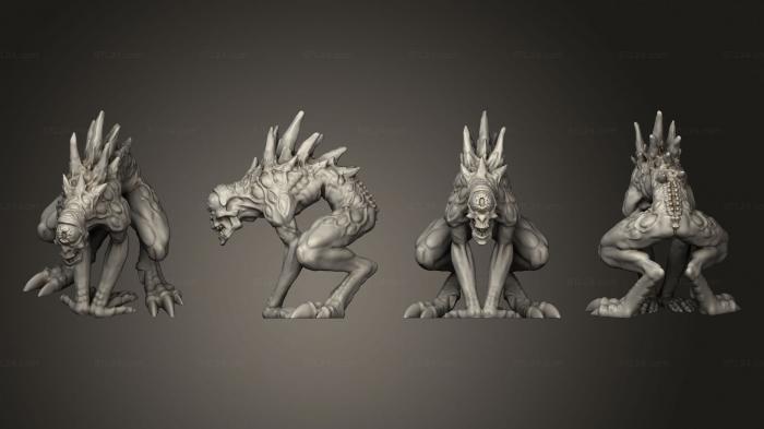 Figurines heroes, monsters and demons (Nothic Gaze Attack, STKM_6895) 3D models for cnc