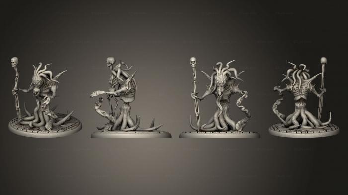 Статуэтки герои, монстры и демоны (Нуг Сот Некромант v 1 Большой, STKM_6898) 3D модель для ЧПУ станка