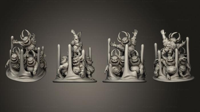 Figurines heroes, monsters and demons (Nurglespawn, STKM_6906) 3D models for cnc