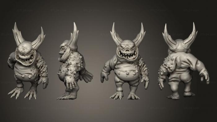 Figurines heroes, monsters and demons (Nurglin 2, STKM_6908) 3D models for cnc