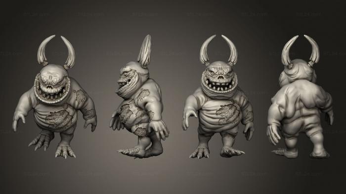 Figurines heroes, monsters and demons (Nurglin 3, STKM_6909) 3D models for cnc