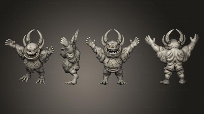 Figurines heroes, monsters and demons (Nurglin 5, STKM_6911) 3D models for cnc