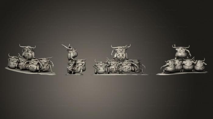 Figurines heroes, monsters and demons (Nurglings 01, STKM_6912) 3D models for cnc