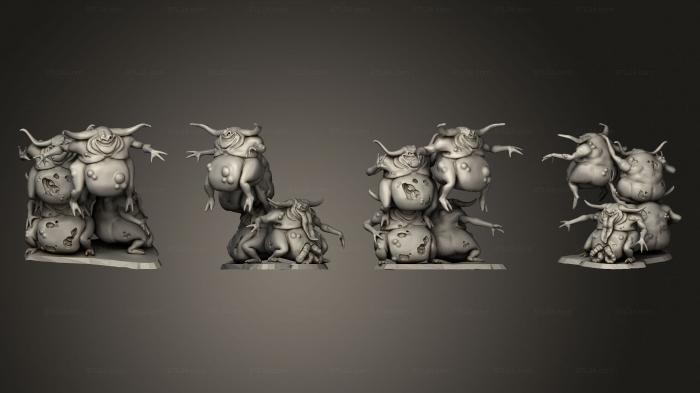 Figurines heroes, monsters and demons (Nurglings 02, STKM_6913) 3D models for cnc