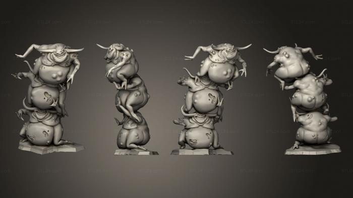 Figurines heroes, monsters and demons (Nurglings v 3, STKM_6914) 3D models for cnc